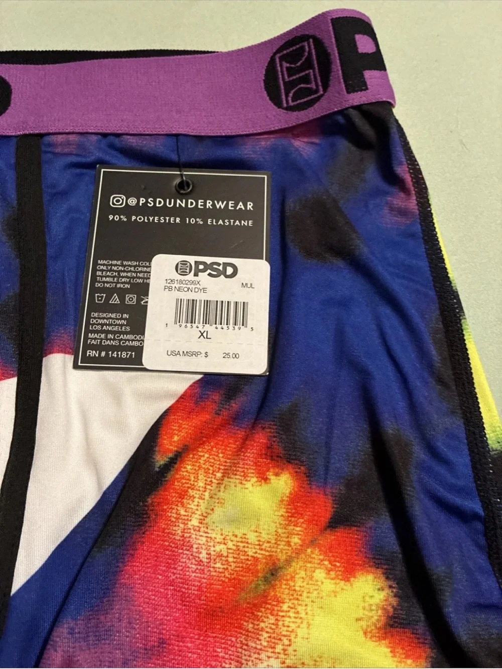 PSD mens boxer briefs lot of 5 size XL